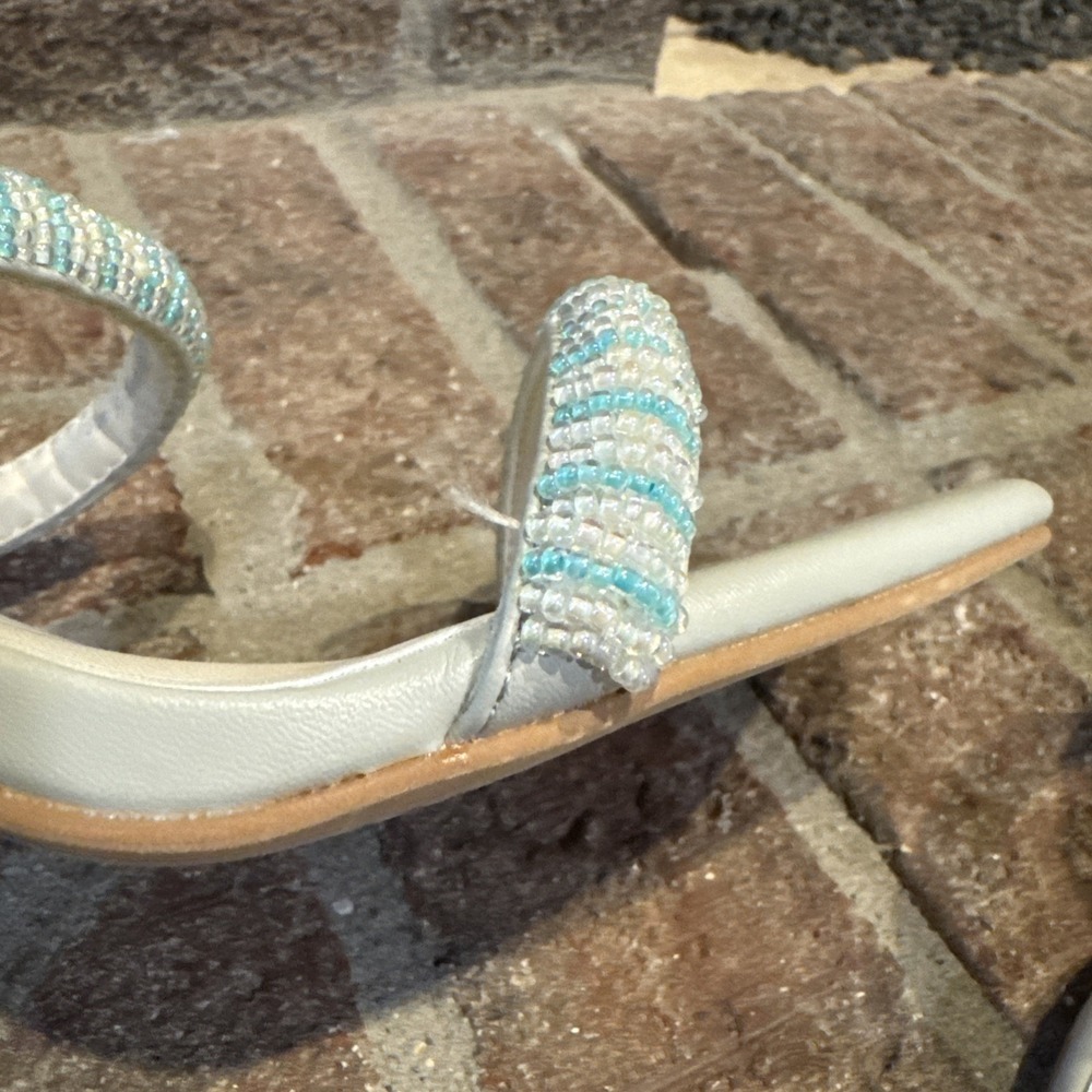 Dolce Vita‎ Womens Nolah Beaded Sandals Mint Multi Leather Block Heel Slides 9 - Picture 11 of 16